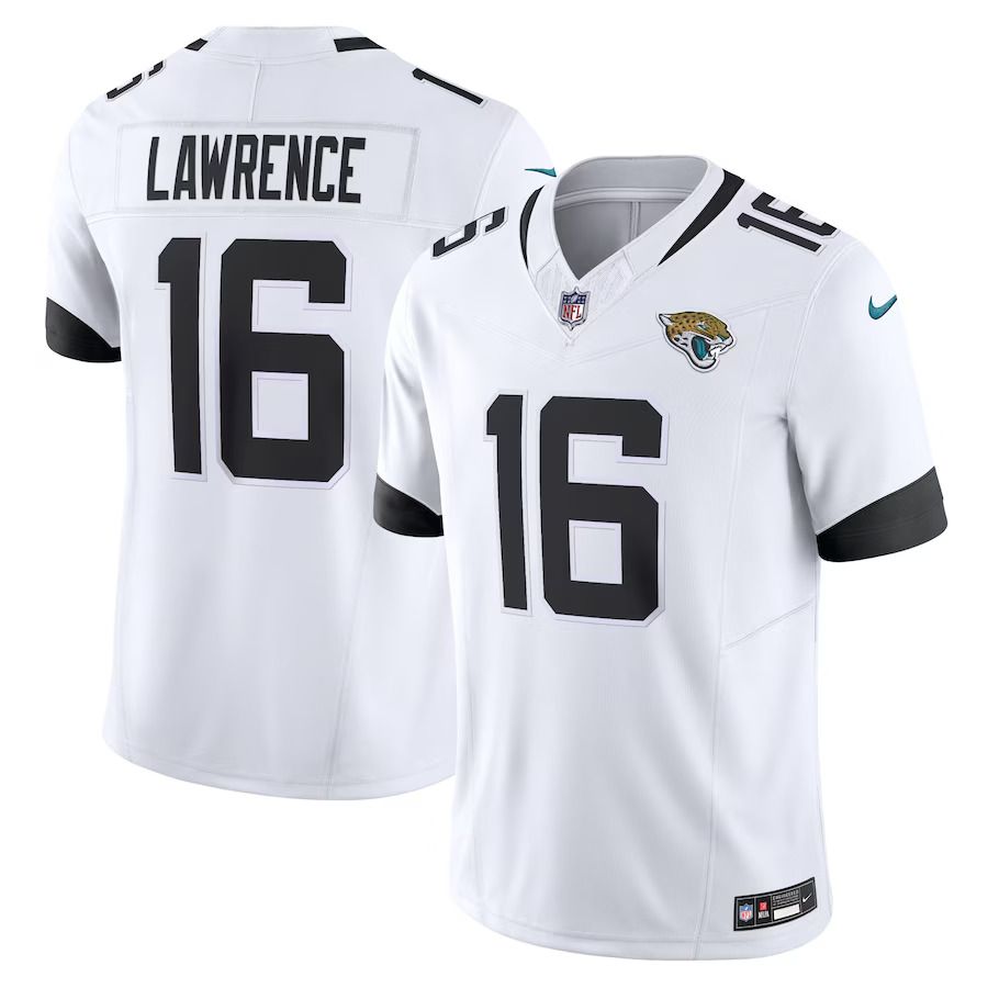 Men Jacksonville Jaguars #16 Trevor Lawrence Nike White Vapor F.U.S.E. Limited NFL Jersey->jacksonville jaguars->NFL Jersey